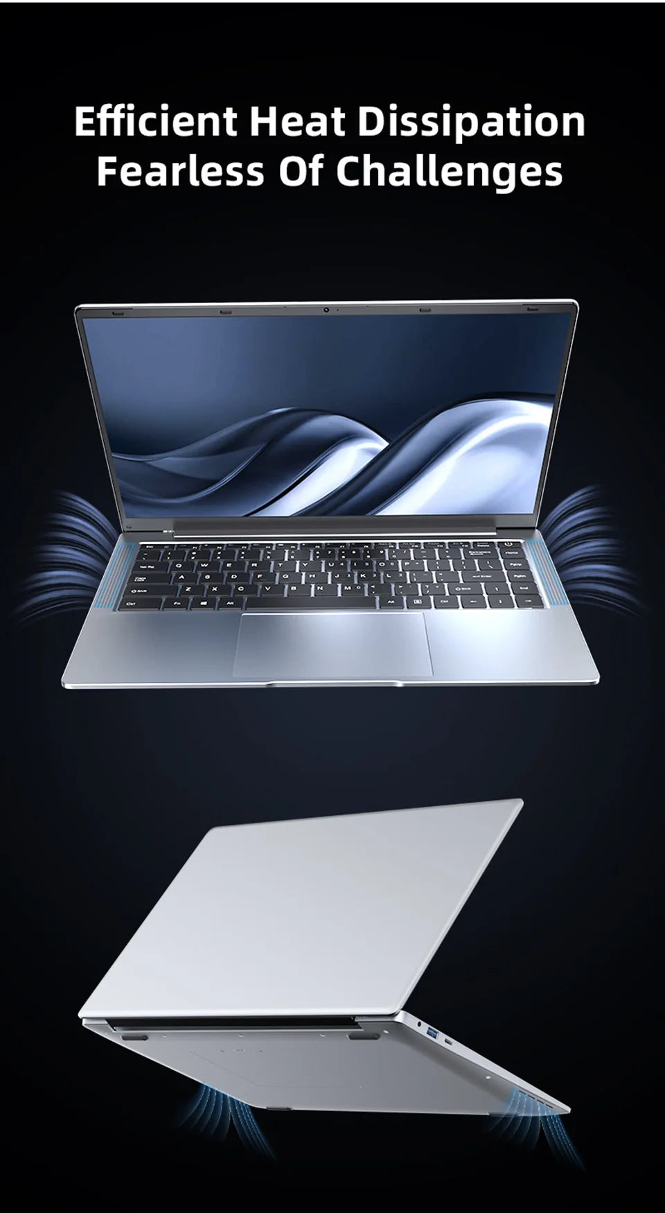 Ultra Slim Windows 11 Laptop Computer 14.1" 12GB RAM 512GB 1TB SSD Intel N4000 Notebook Gamer 1920*1080 Office Study Computer PC