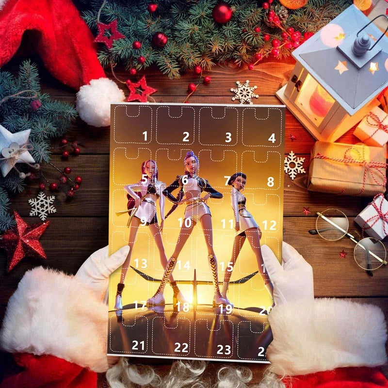 New Kpop Demon Hunters Advent Calendar Rumi Mira Zoey Tiger K Pop Demon Hunters Christmas Countdown Advent Calendar Gift 24 Days
