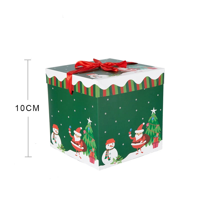 1/5/6/10pcs Christmas Gift Box 24 Grid Packaging Box Calendar Gift Blind Box Xmas Party Favors 2026 New Year Gift Red Envelope