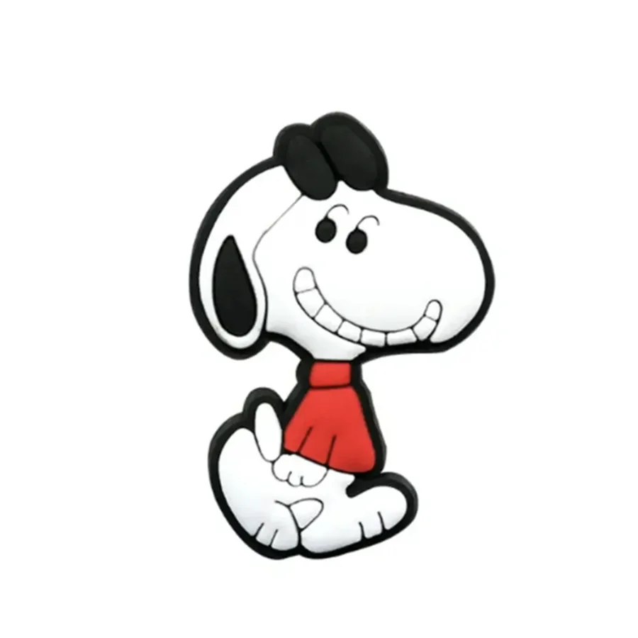 1-21Pcs MINISO Snoopy Shoe Charms PVC Cartoon Shoe Decoration Accessories for Clogs Sandals Garden Kids Christmas Birthday Gifts