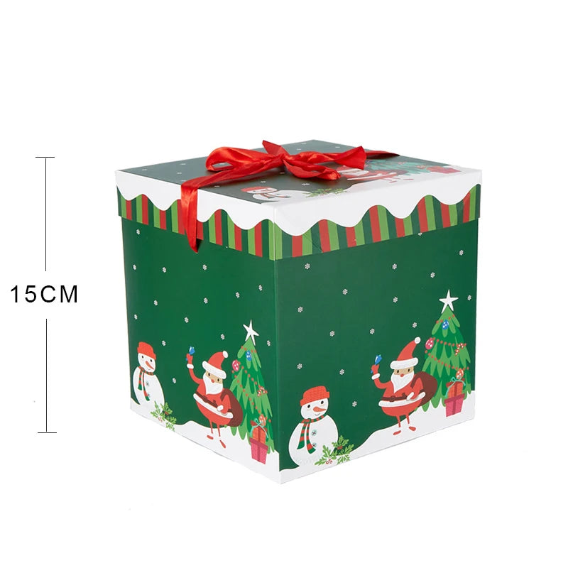 1/5/6/10pcs Christmas Gift Box 24 Grid Packaging Box Calendar Gift Blind Box Xmas Party Favors 2026 New Year Gift Red Envelope