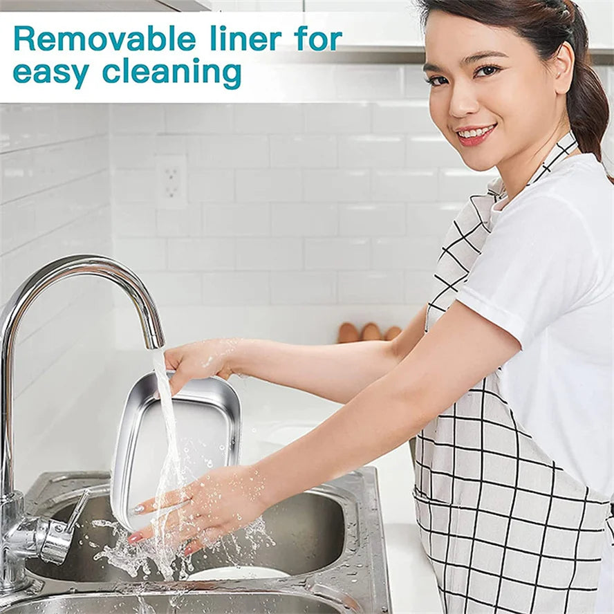 1.5 L 60W Electric Lunch Box Food Warmer Portable Food Heater for Car Or Home - Leak Proof, Lunch Heating Microwave for Truckers