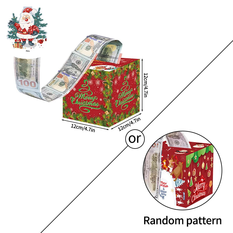 1/5/6/10pcs Christmas Gift Box 24 Grid Packaging Box Calendar Gift Blind Box Xmas Party Favors 2026 New Year Gift Red Envelope