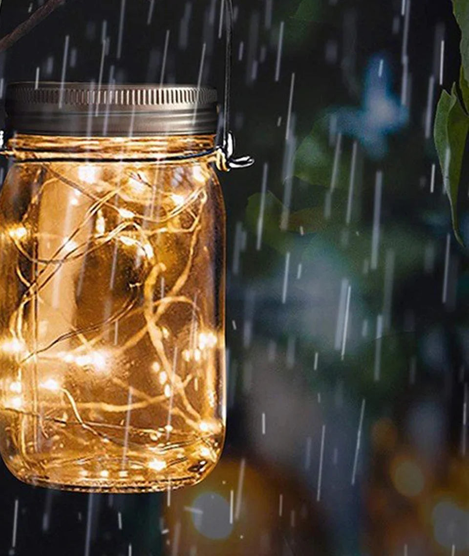 20PCS LED Solar Power Mason Jar Lid Lights Waterproof Fairy Light String Lights Outdoor Garland Bar Wedding Christmas Decoration