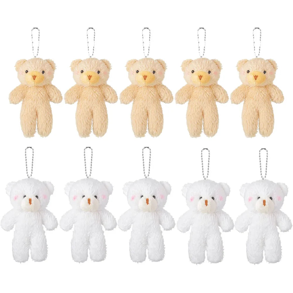 10-100Pcs Mini Bear Gifts for Baby Shower Stuffed Plush Bear Bulk Small Bear Wedding Christmas Xmas Decor Party Favor for Guest