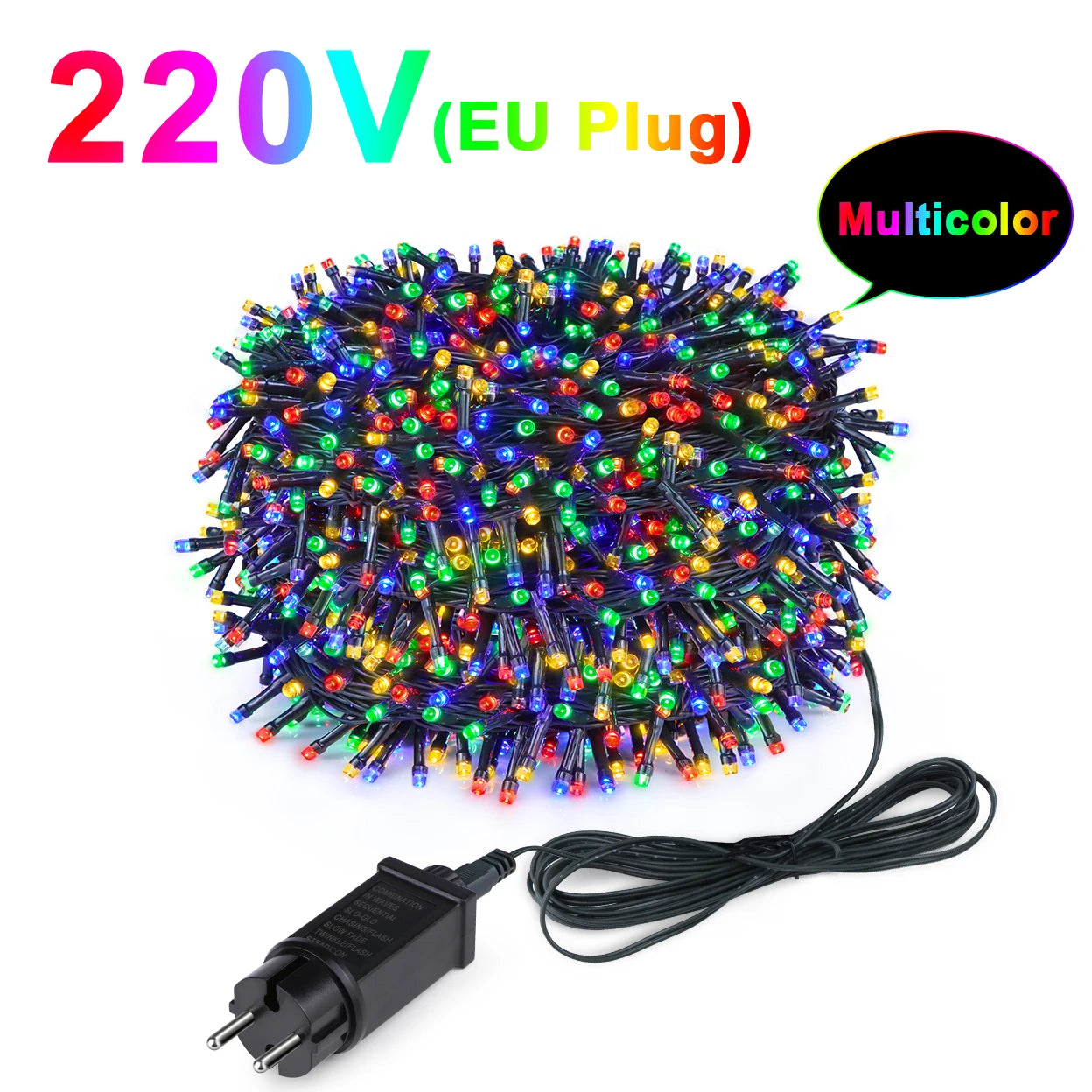 100M 50M 24V LED Christmas Lights Fairy Garland String Light Waterproof For Outdoor Garden Home Holiday New Year Party Decor luz