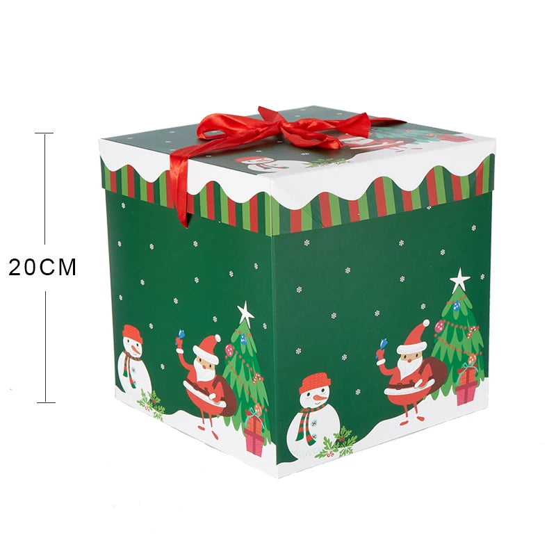 1/5/6/10pcs Christmas Gift Box 24 Grid Packaging Box Calendar Gift Blind Box Xmas Party Favors 2026 New Year Gift Red Envelope
