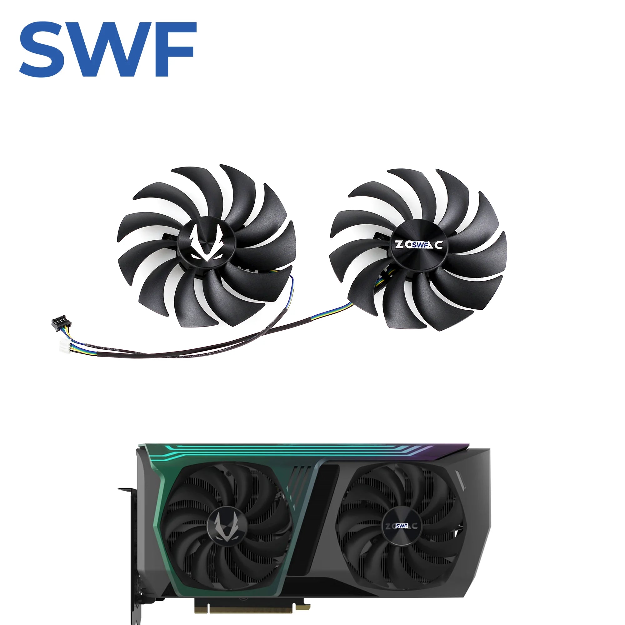 100MM GAA8S2U Cooling Fan For ZOTAC Gaming RTX 3070 AMP Holo Graphics Card Cooler Fan CF1010U12S
