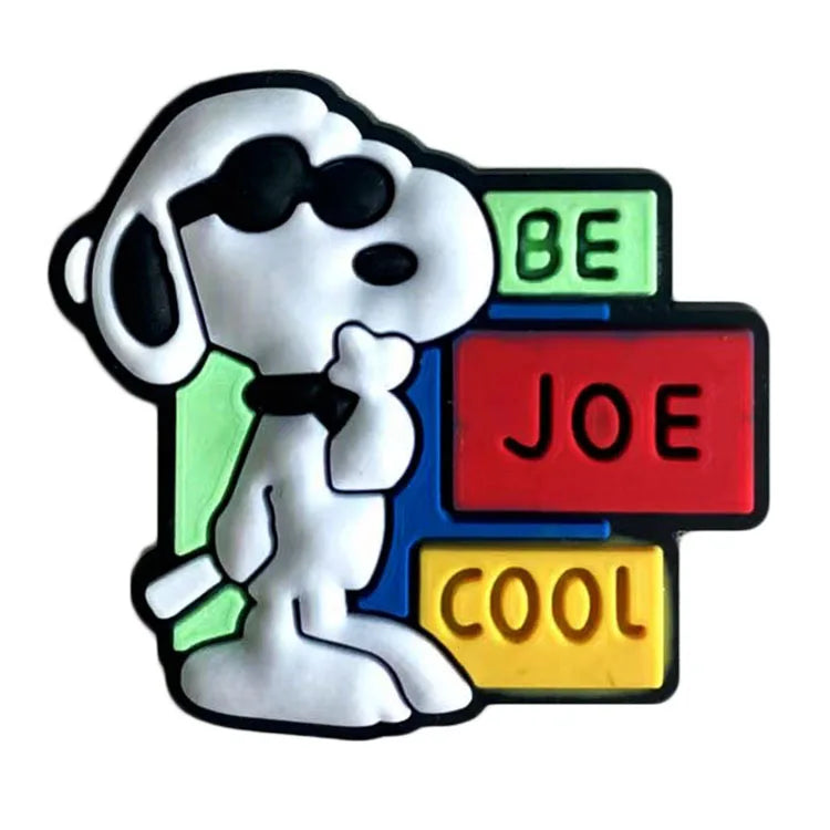 1-21Pcs MINISO Snoopy Shoe Charms PVC Cartoon Shoe Decoration Accessories for Clogs Sandals Garden Kids Christmas Birthday Gifts