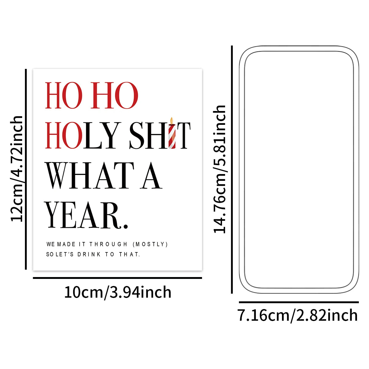 4/6pcs Ho Ho Ho Wine Labels,Funny Christmas Wine Bottle Stickers,Holiday Wine Label for Coworker,Gifts Label Christmas Supplies