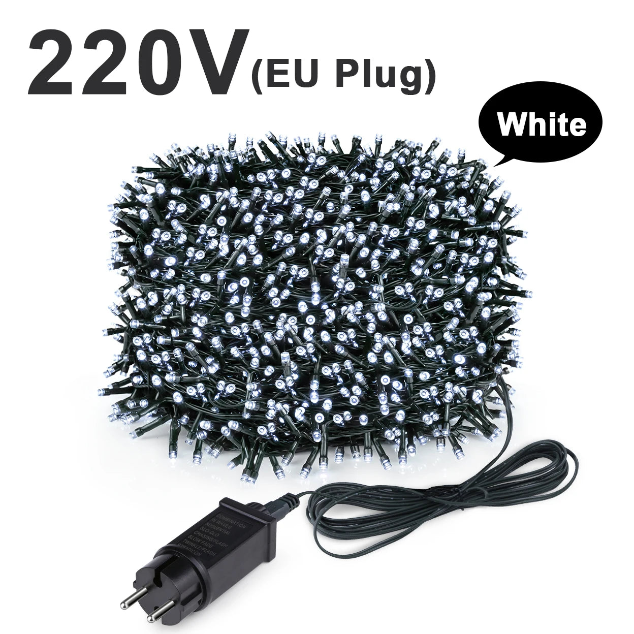 100M 50M 24V LED Christmas Lights Fairy Garland String Light Waterproof For Outdoor Garden Home Holiday New Year Party Decor luz