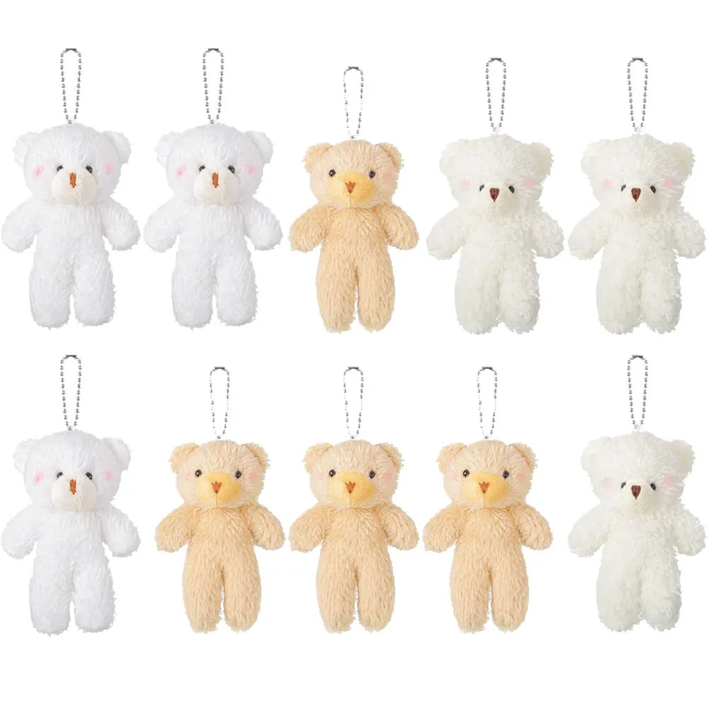 10-100Pcs Mini Bear Gifts for Baby Shower Stuffed Plush Bear Bulk Small Bear Wedding Christmas Xmas Decor Party Favor for Guest