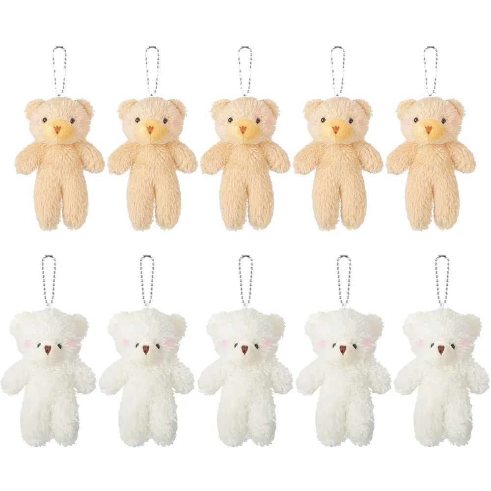 10-100Pcs Mini Bear Gifts for Baby Shower Stuffed Plush Bear Bulk Small Bear Wedding Christmas Xmas Decor Party Favor for Guest